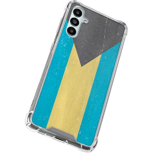 Bahamas Flag Distressed Galaxy A15 5G Clear Case